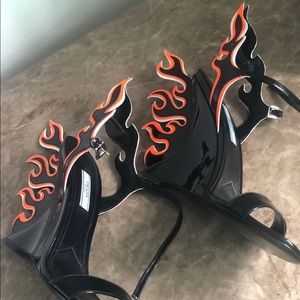 Prada flames heels